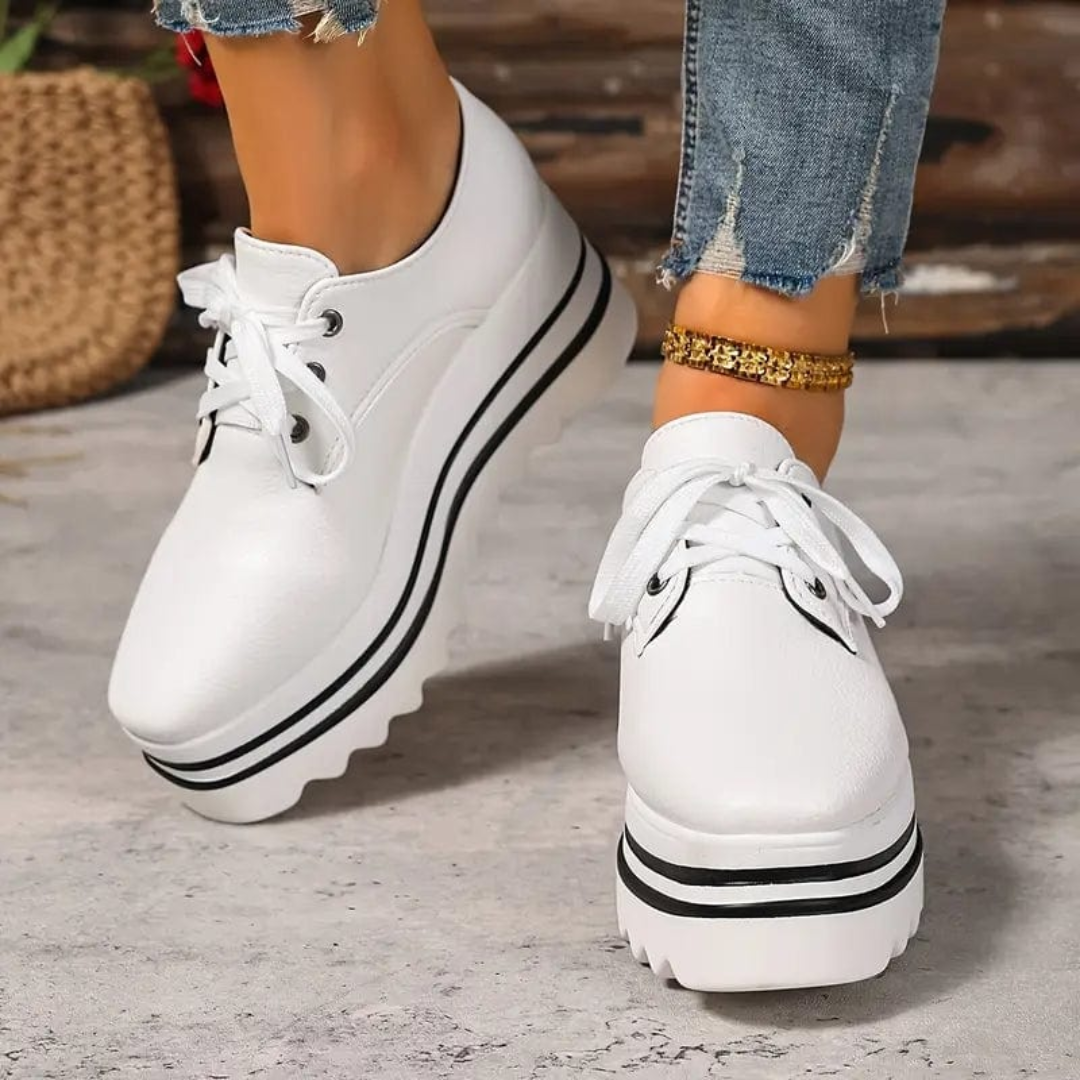 Frieda | Damen Plateau Sneaker mit Schnürung