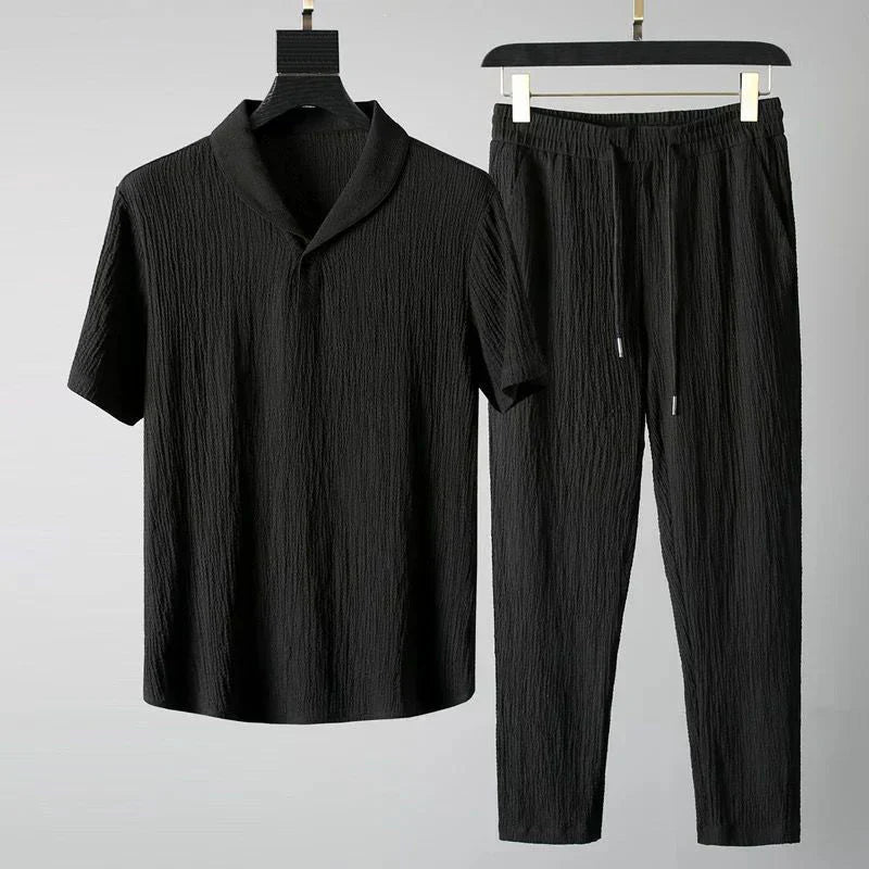 Luca - Shirt mit kurzen Ärmeln und Hose mit flexiblem Bund