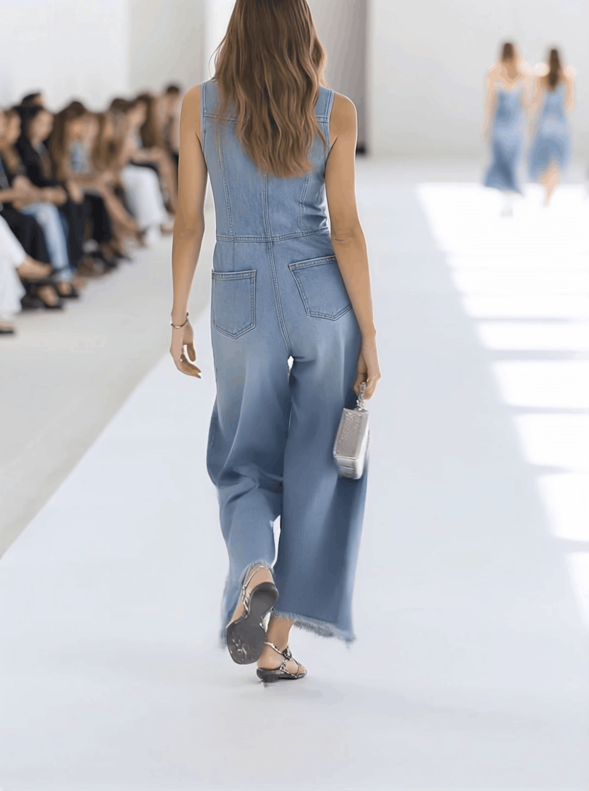 Galiana | Damen Ärmellose Wide Leg Overall