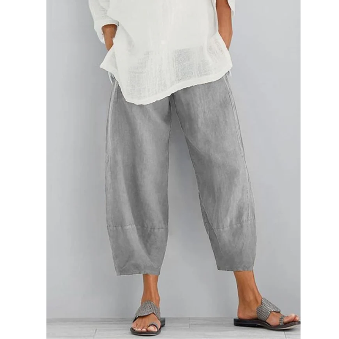 Galina | Damen Haremshose Weite Pumphose Elastischer Bund