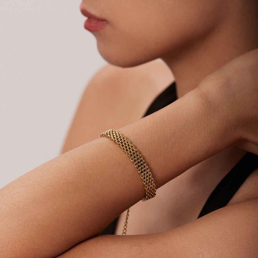 Geflochtenes Armband Gold