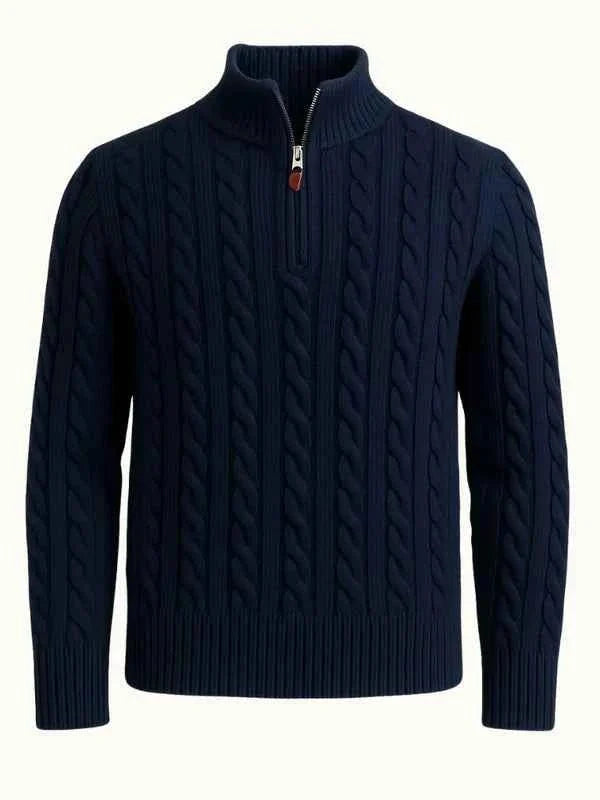 Halber Reißverschluss Pullover Herren