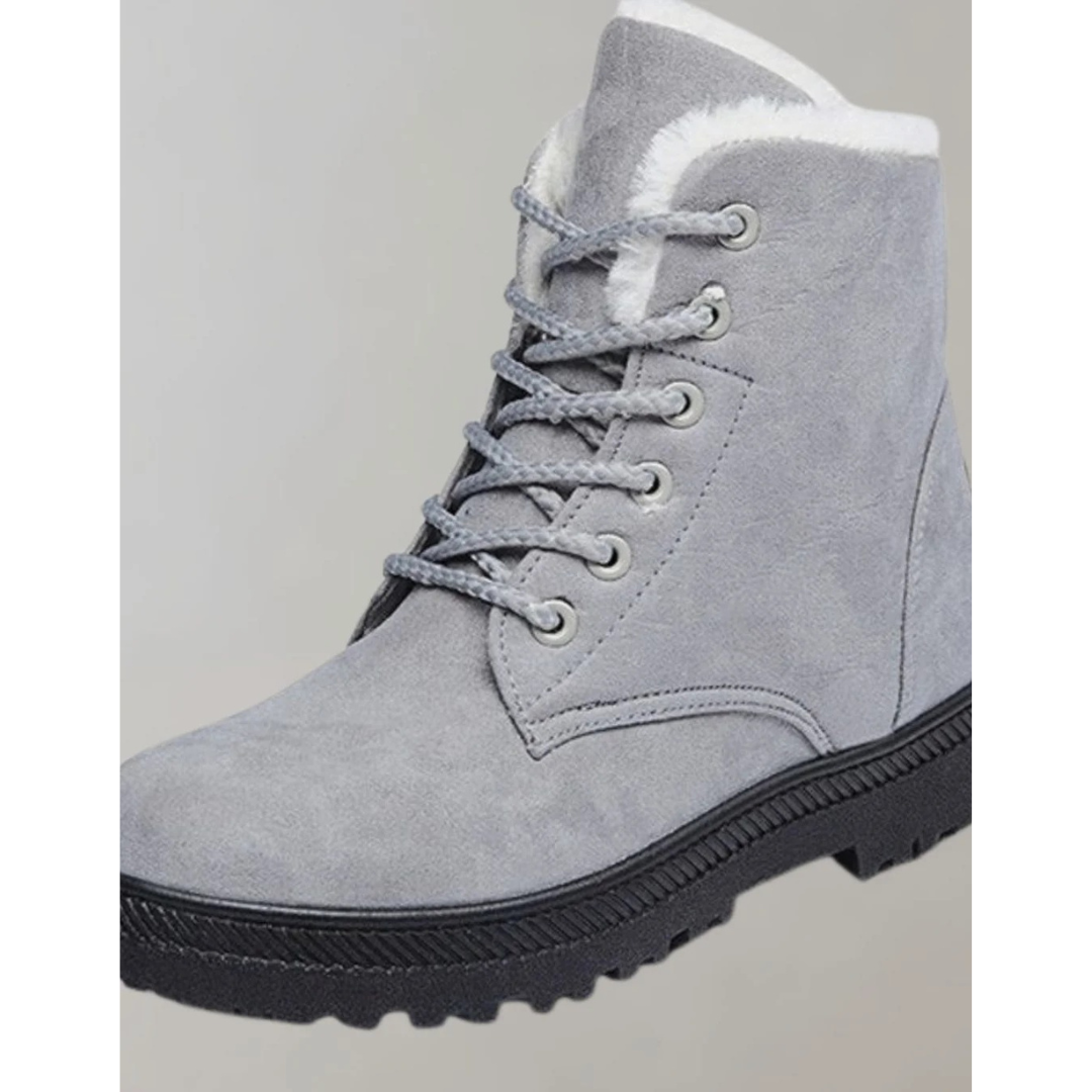 Heidrun | Damen Schwarze Orthopädische Stiefeletten mit Weichem Futter