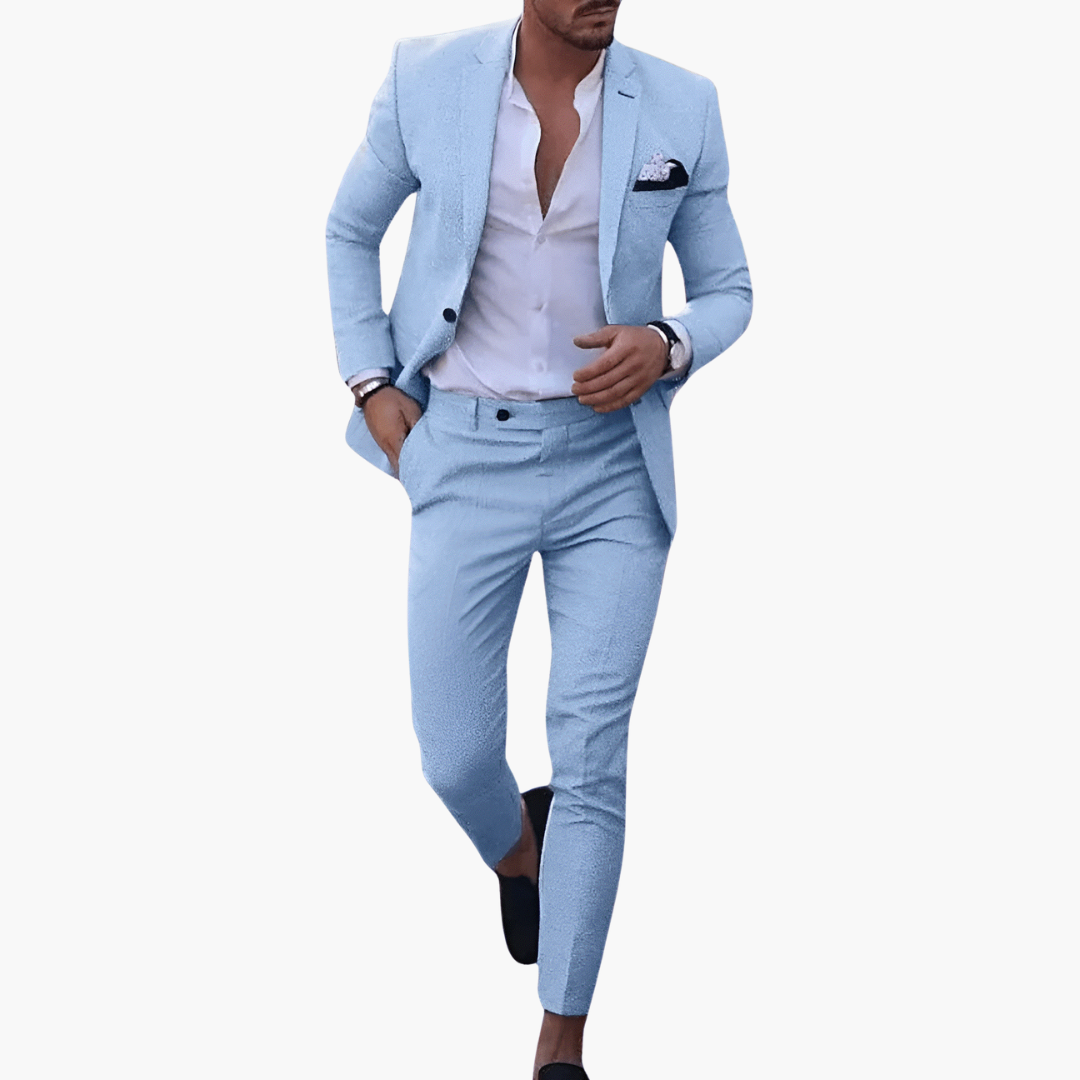 Heinrich | Herren Navy Slim Fit Anzugset
