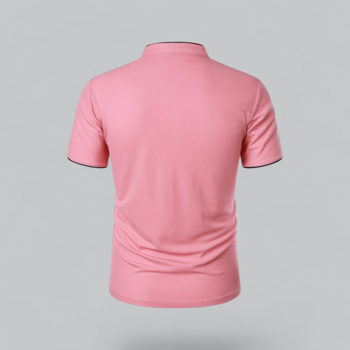 Henley T-Shirt Herren Kurzarm Stehkragen