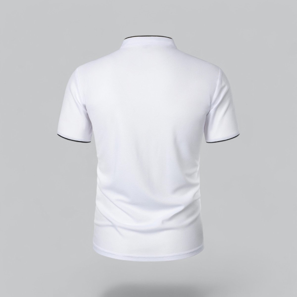 Henley T-Shirt Herren Kurzarm Stehkragen