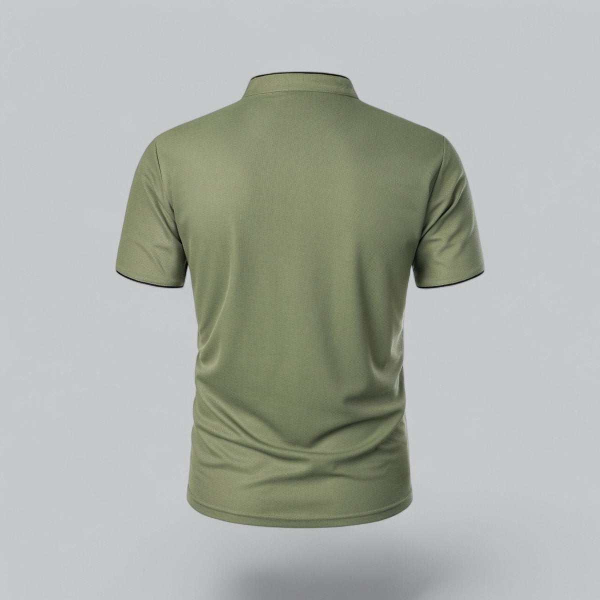 Henley T-Shirt Herren Kurzarm Stehkragen