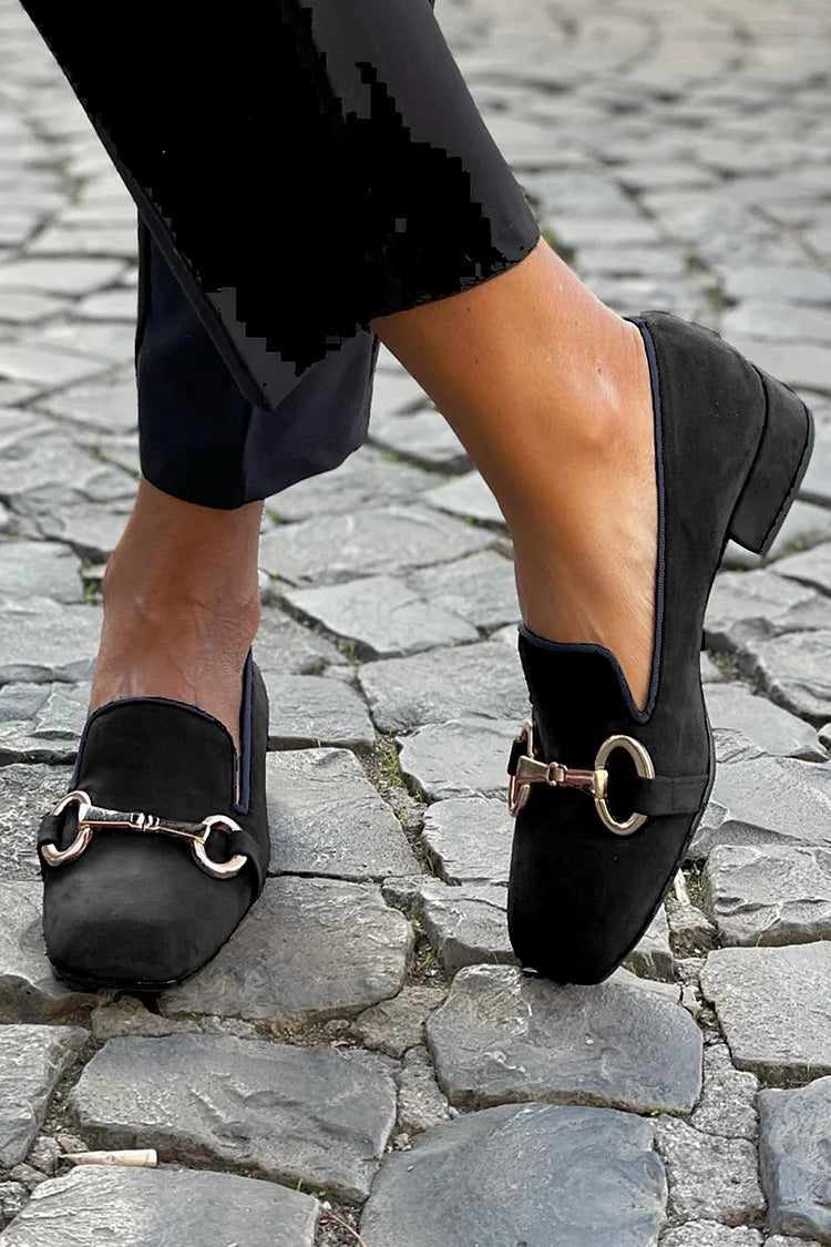 Henriette | Damen Loafer mit goldener Spange