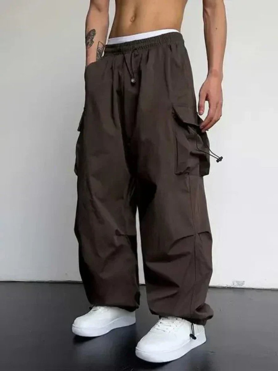Alexander | Herren Cargo-Hose mit weitem Bein und verstellbaren Kordelzügen