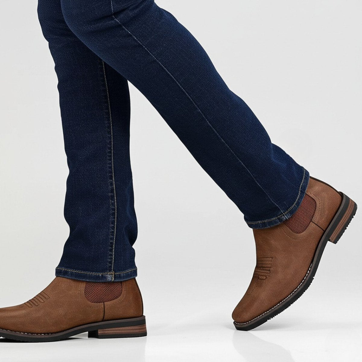 Elias | Herren Chelsea Boots Zeitlose Slip-On Stiefel mit Elastikeinsatz