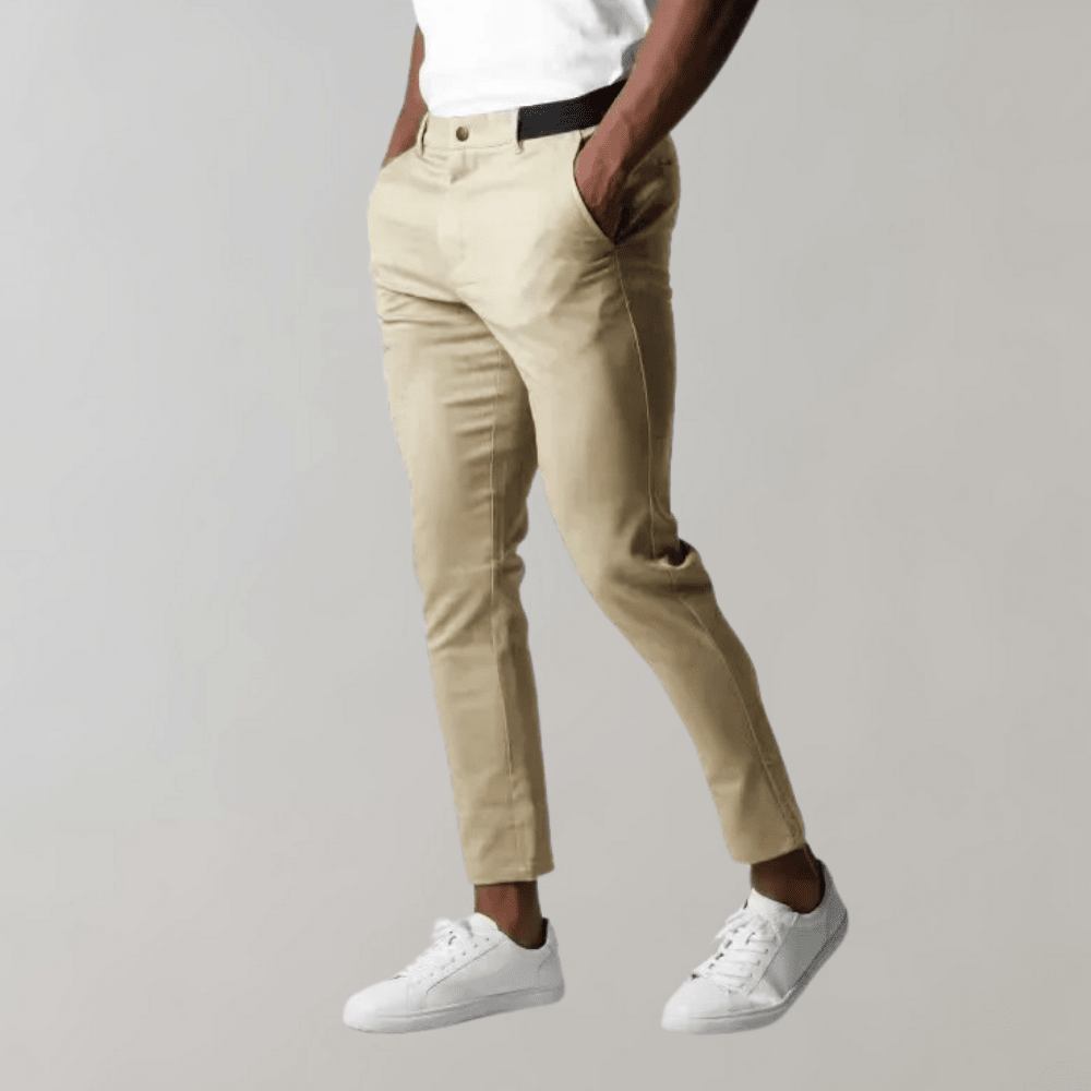 Herren Chino Hose Slim Fit Smart Casual