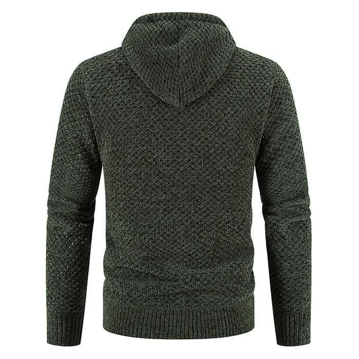 Herren Kapuzenstrickjacke