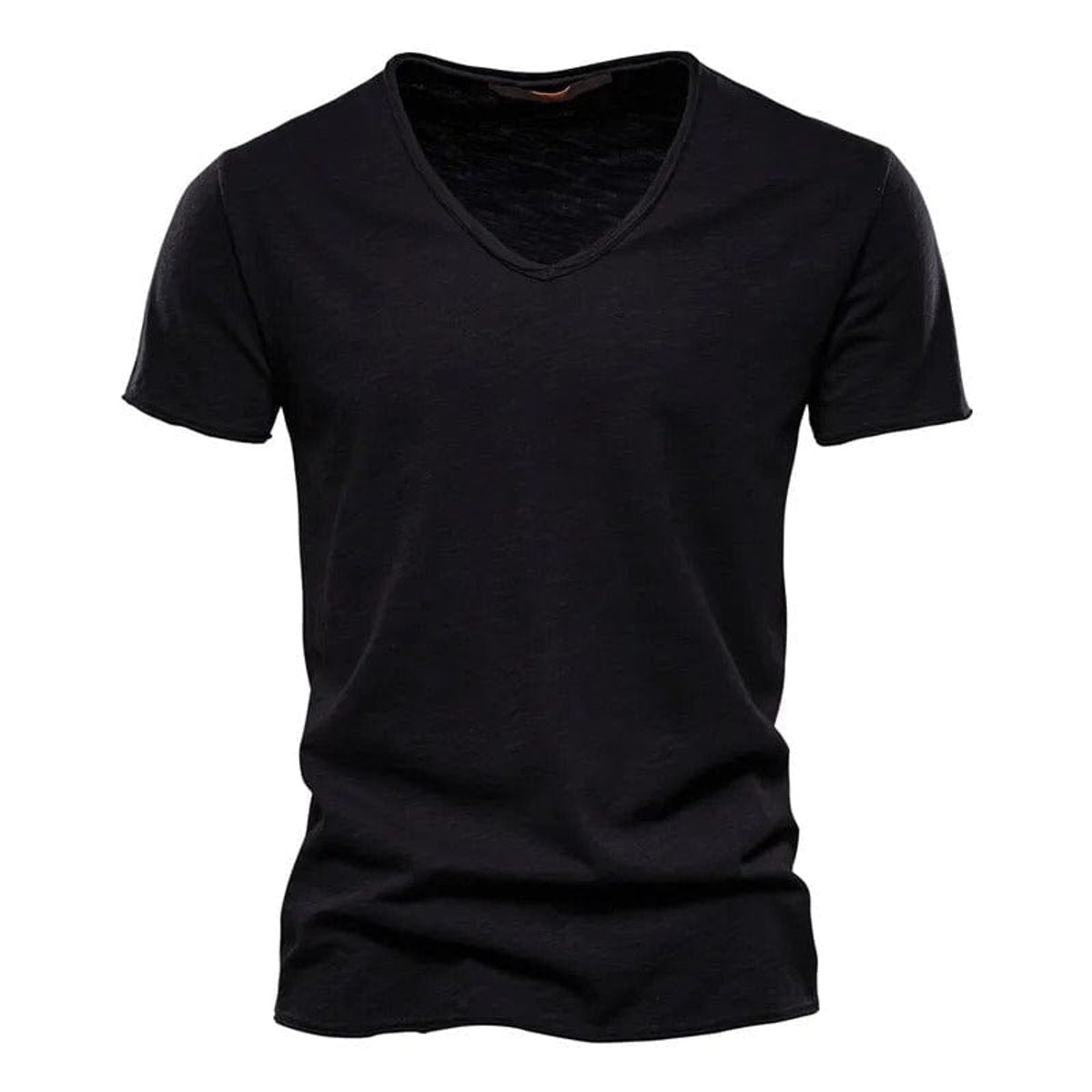 Sebastian | Herren Kurzarm V-Ausschnitt Slim-Fit T-Shirt knitterfrei