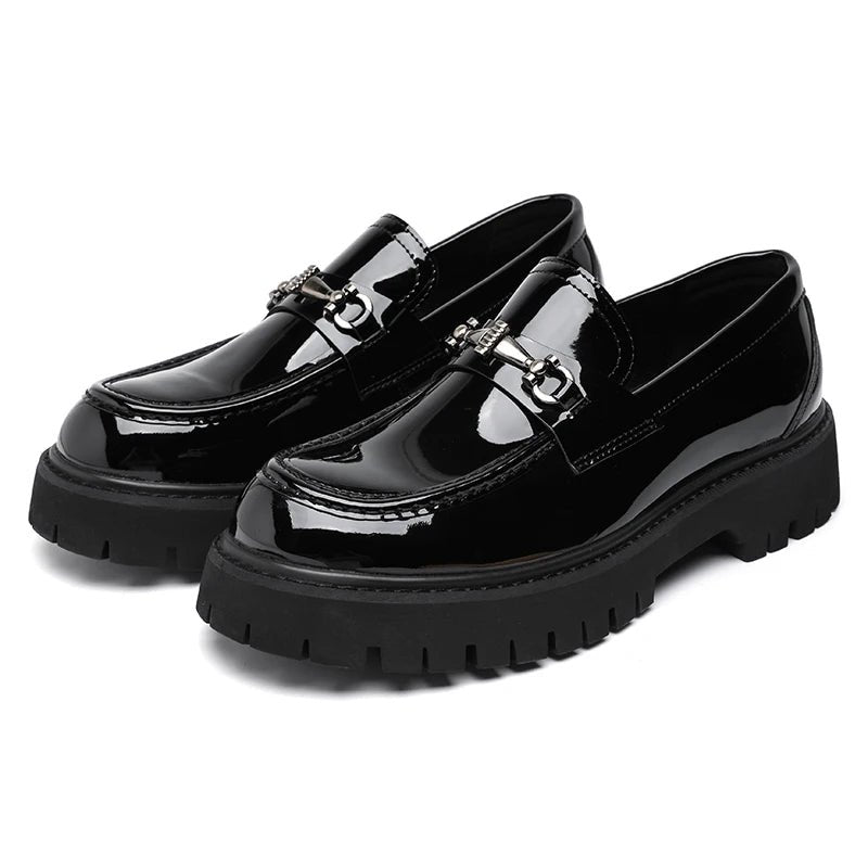Florian | Herren Leder Loafer Business Schuhe mit Metallschnalle