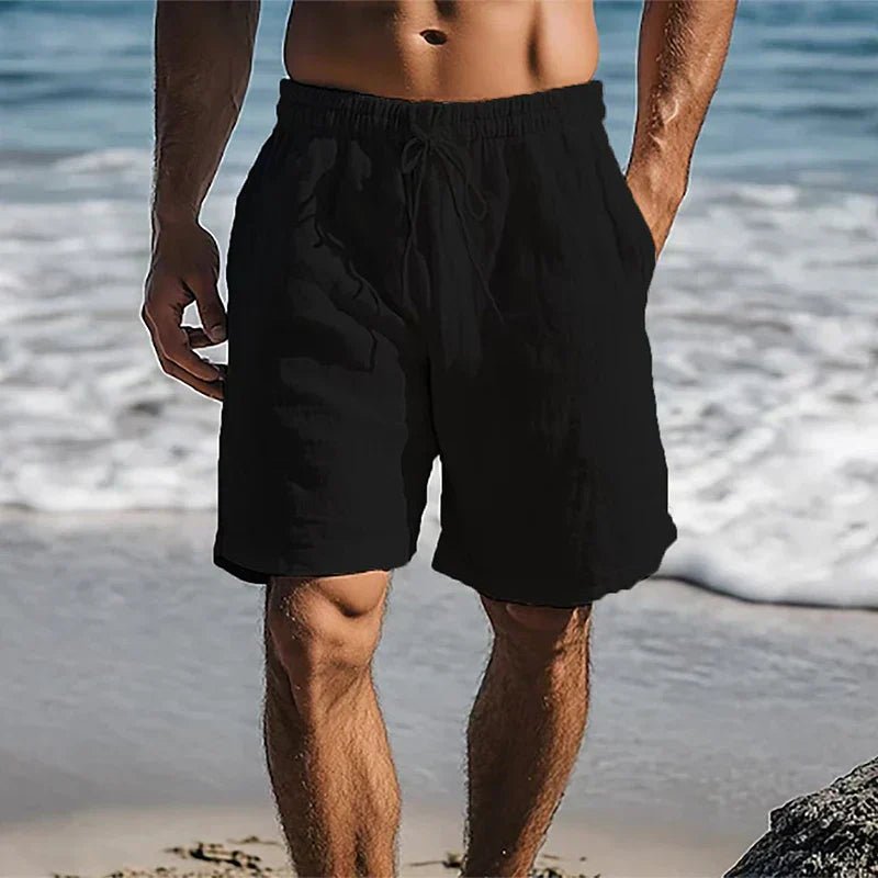 Sebastian | Herren Leinen Quick-Dry Sommer Badeshorts