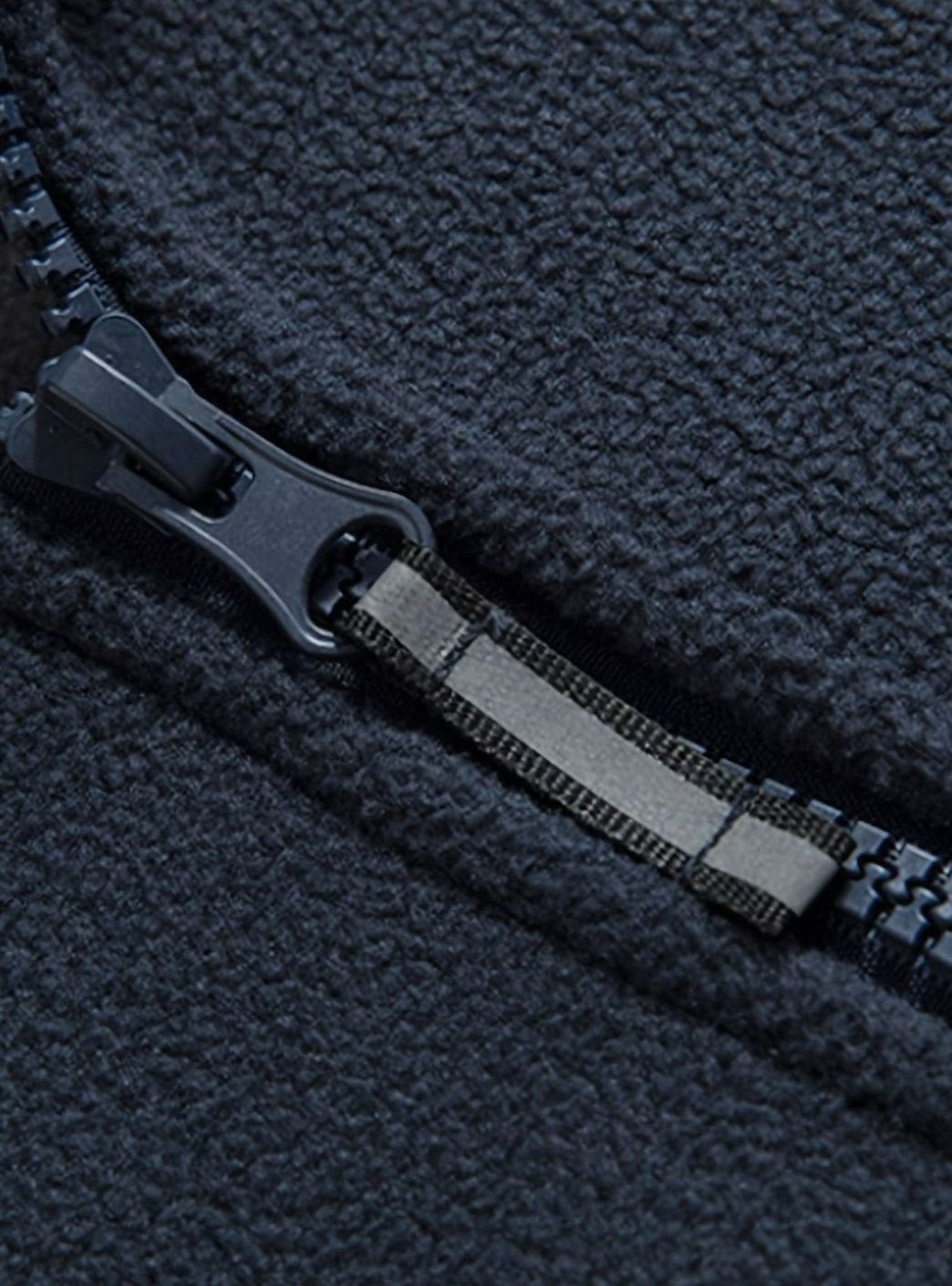 Maximilian | Herren Outdoor Fleece-Jacke mit Reißverschluss Stehkragen Wärmend