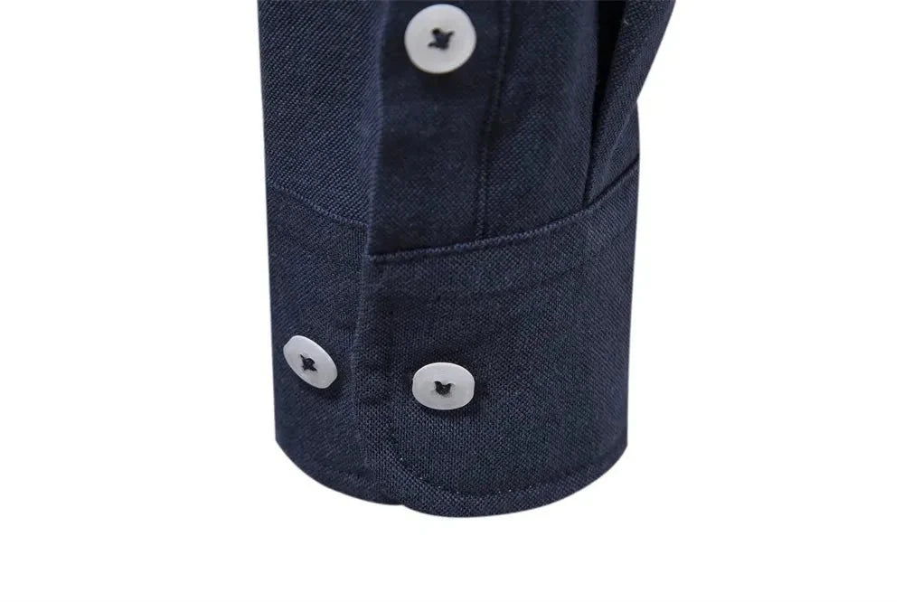 Herren Slim Fit Hemd mit Kontrastkragen