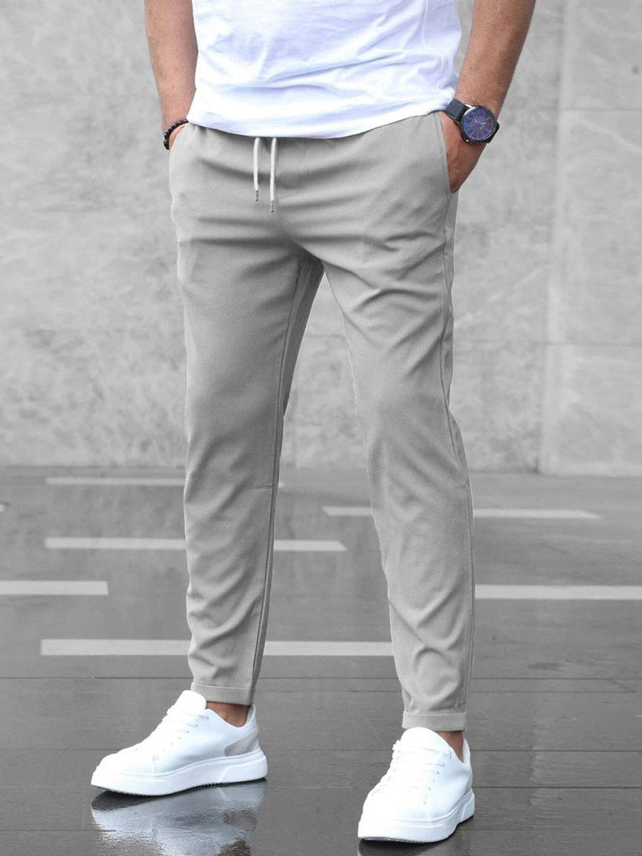 Julian | Herren Slim-Fit Jogger-Chino Hose mit Kordelzug
