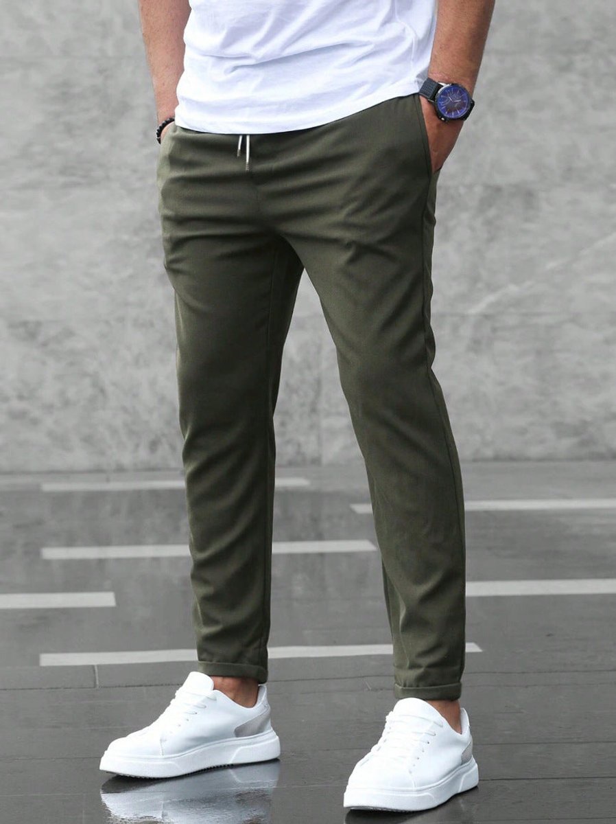 Julian | Herren Slim-Fit Jogger-Chino Hose mit Kordelzug