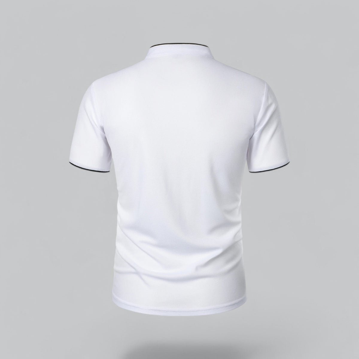 Julian | Herren Stehkragen Baumwoll Kurzarm Polo-Shirt