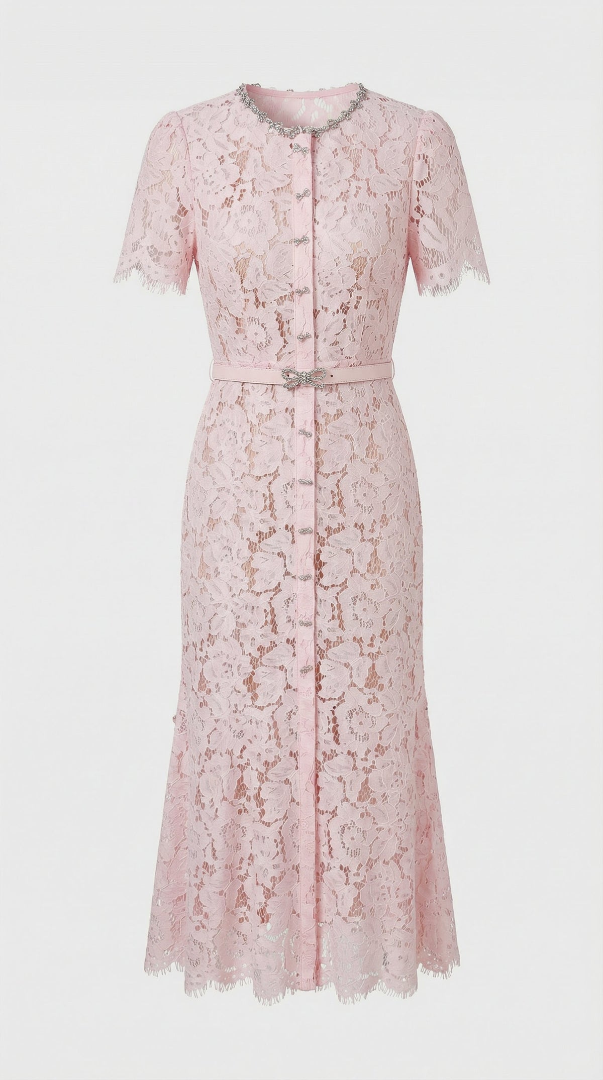 Damen elegantes Spitzen Fischschwanz Abendkleid