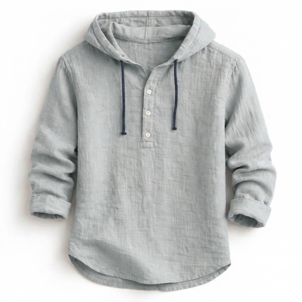 Alton - Atmungsaktiver Leinen-Hoodie