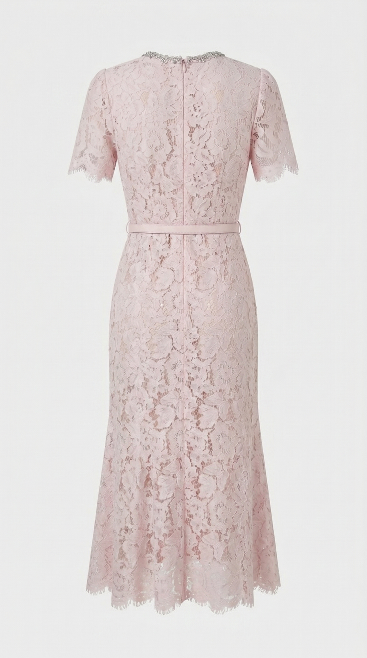 Damen elegantes Spitzen Fischschwanz Abendkleid
