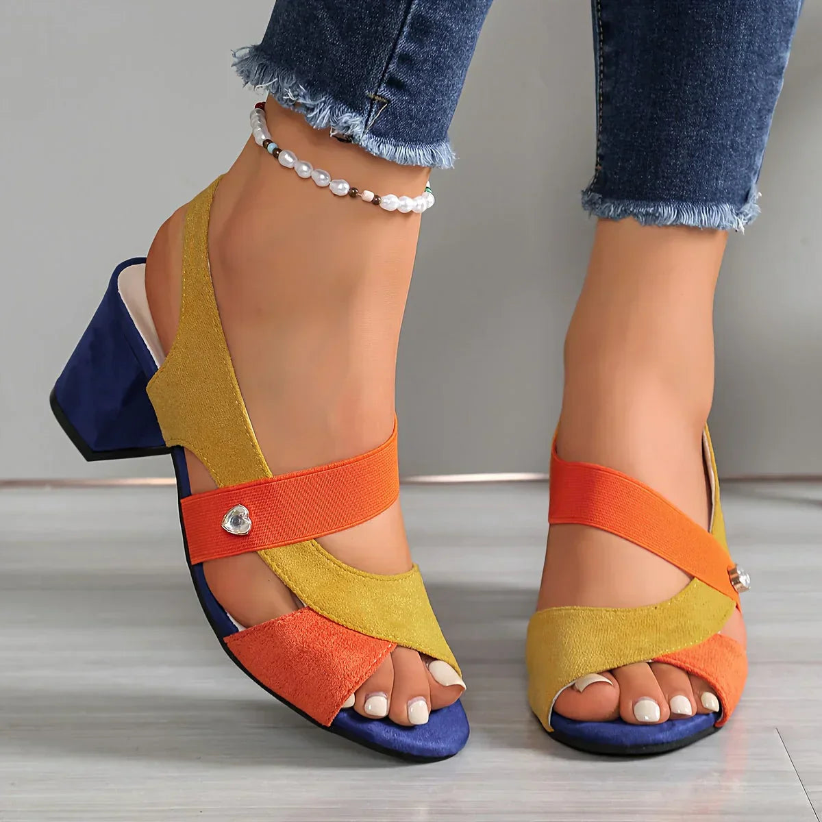 Lurene - Gepolsterte Schuhe mit Blockabsatz