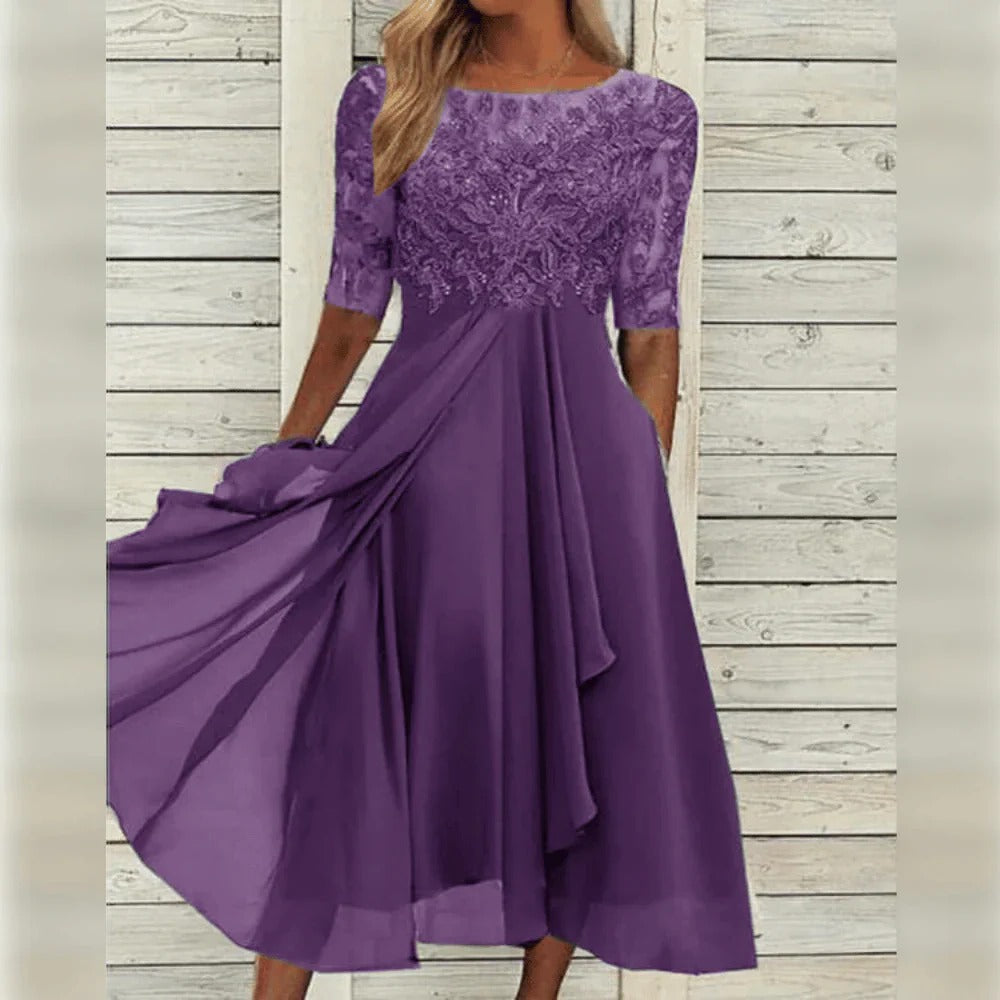 Lieselotte | Damen Festliches Abendkleid Hochzeitsgesellschaft – Festkleid Hochzeit 2026