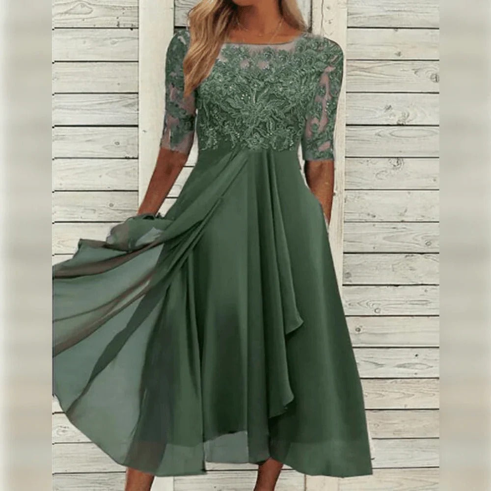 Lieselotte | Damen Festliches Abendkleid Hochzeitsgesellschaft – Festkleid Hochzeit 2026