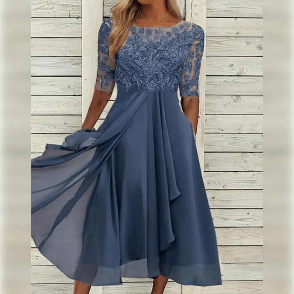 Lieselotte | Damen Festliches Abendkleid Hochzeitsgesellschaft – Festkleid Hochzeit 2026