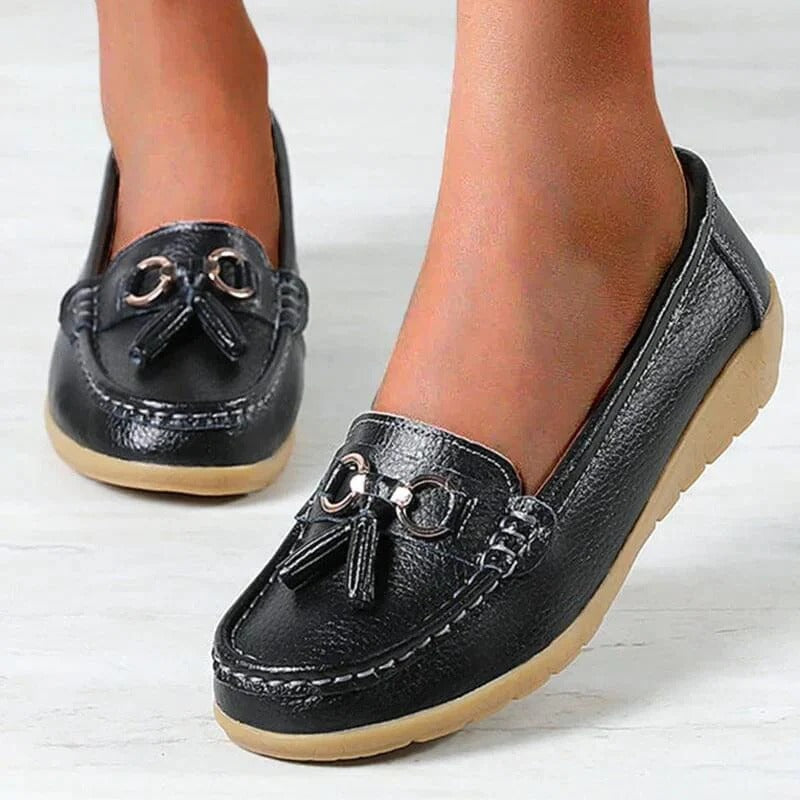 Käthe | Damen Leder Loafer Fußgewölbestütze – Leder Loafer Stützend Komfort 2026