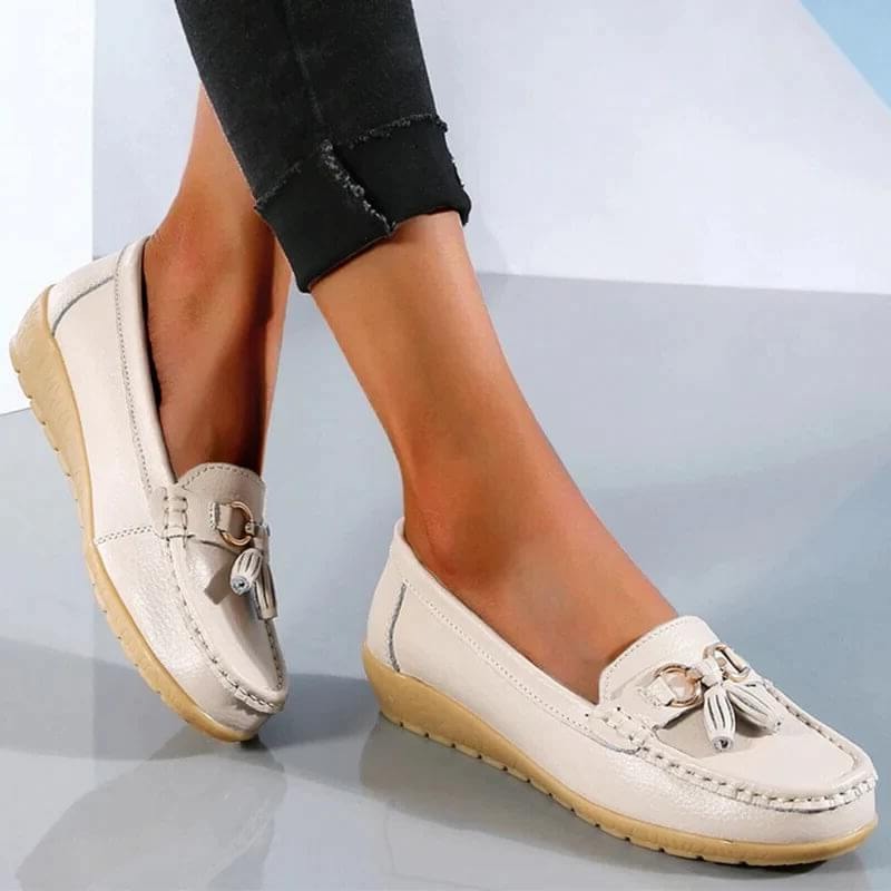 Käthe | Damen Leder Loafer Fußgewölbestütze – Leder Loafer Stützend Komfort 2026