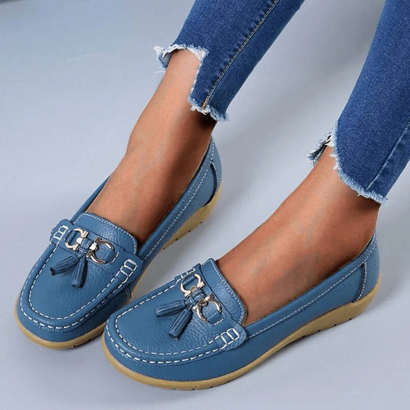 Käthe | Damen Leder Loafer Fußgewölbestütze – Leder Loafer Stützend Komfort 2026