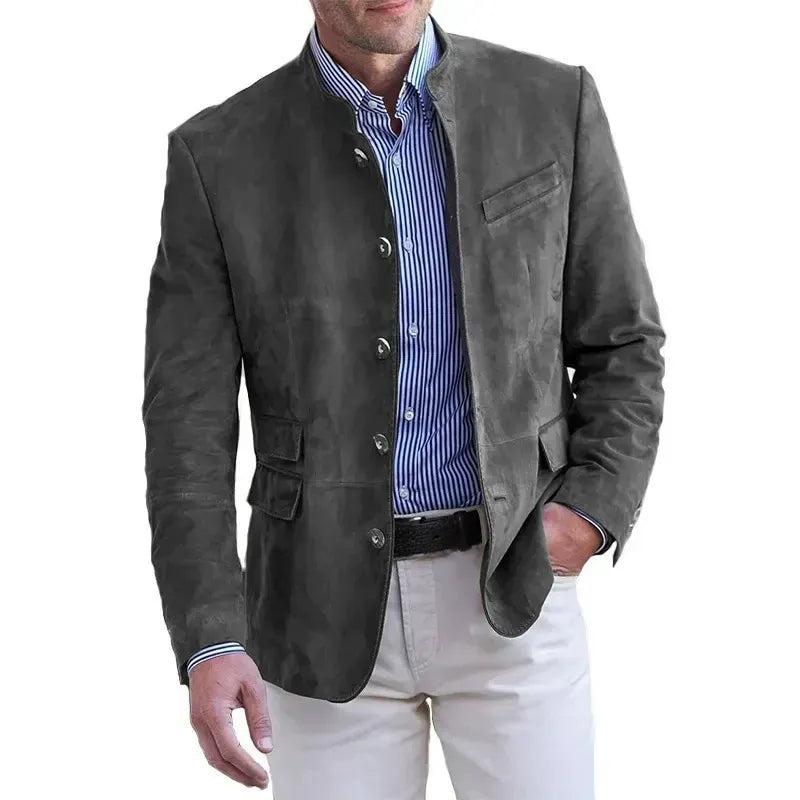 Tavrik - Soft-Touch-Stehkragen-Blazer