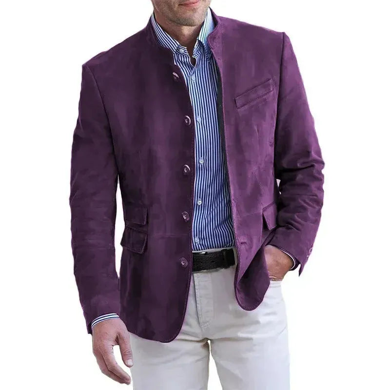 Tavrik - Soft-Touch-Stehkragen-Blazer