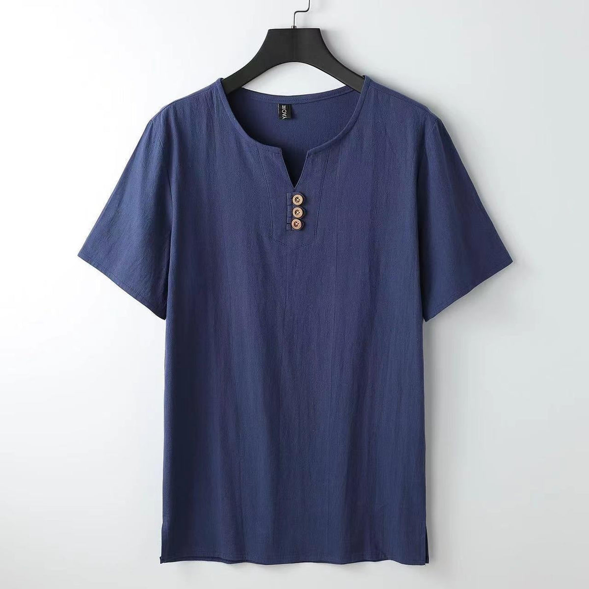 Leinen-T-Shirt mit Button-Down-Ausschnitt - Carter's