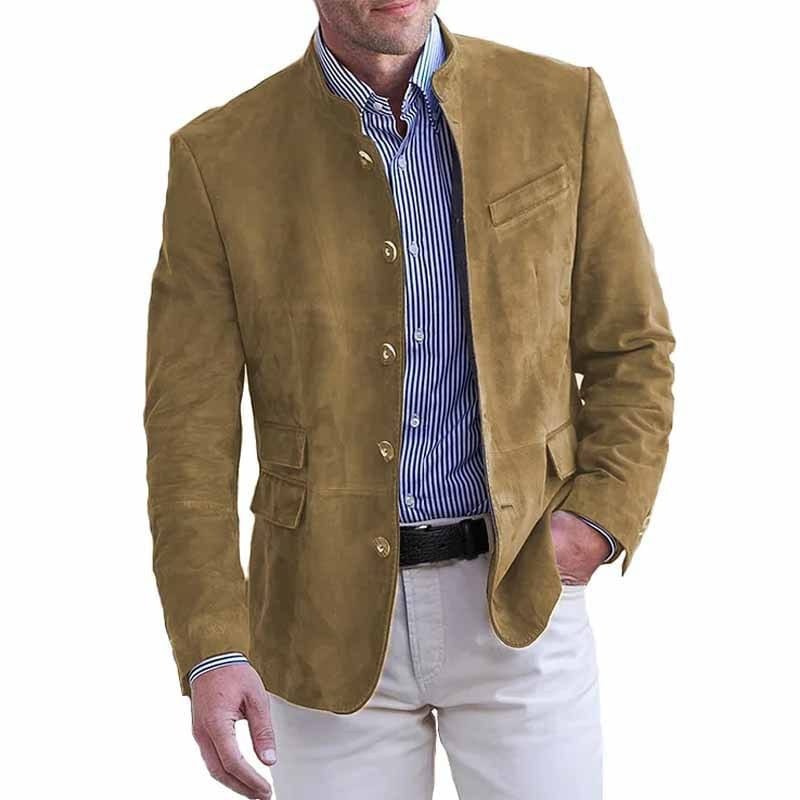 Tavrik - Soft-Touch-Stehkragen-Blazer