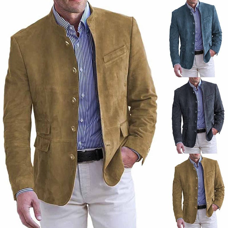 Tavrik - Soft-Touch-Stehkragen-Blazer