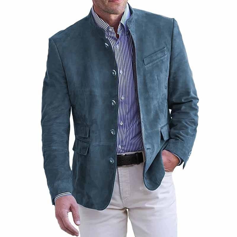 Tavrik - Soft-Touch-Stehkragen-Blazer