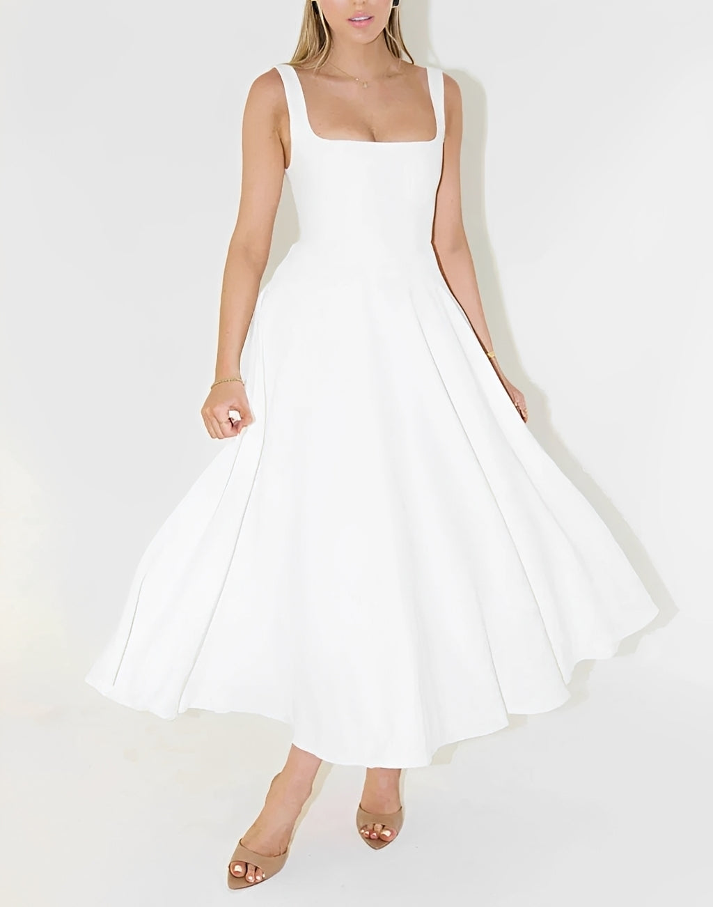 Shelley - Ärmelloses Midikleid
