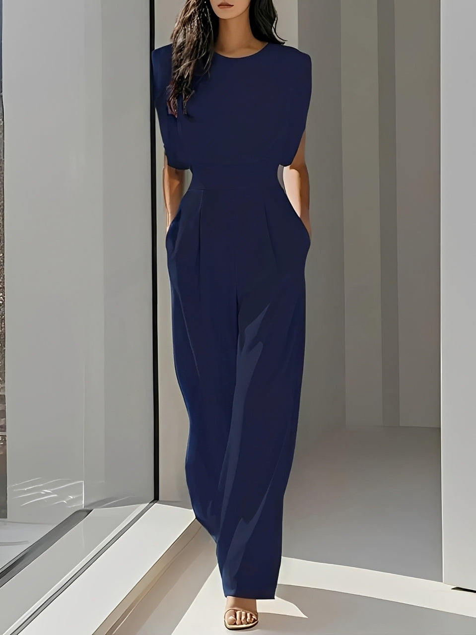 Bernice - Lässiger Ärmelloser Jumpsuit