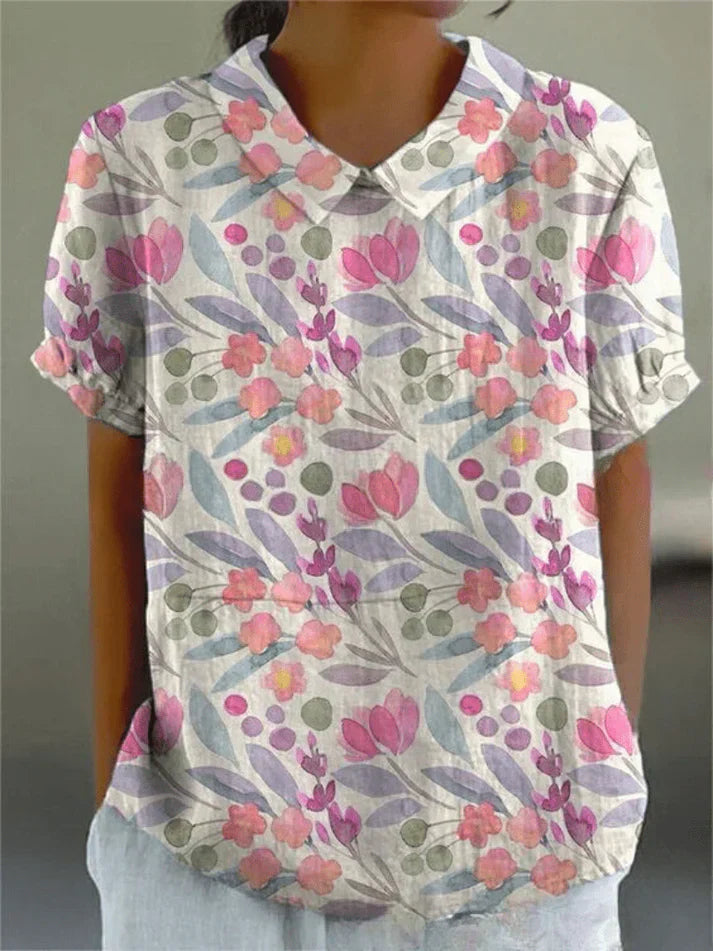 Inga - Bluse Mit Blumendruck