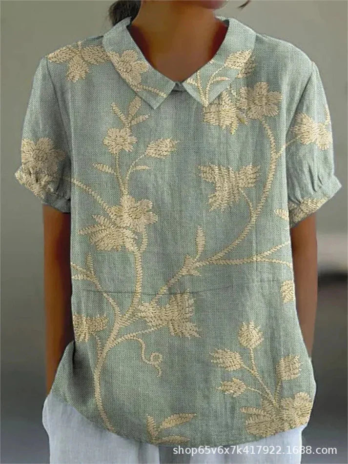 Inga - Bluse Mit Blumendruck