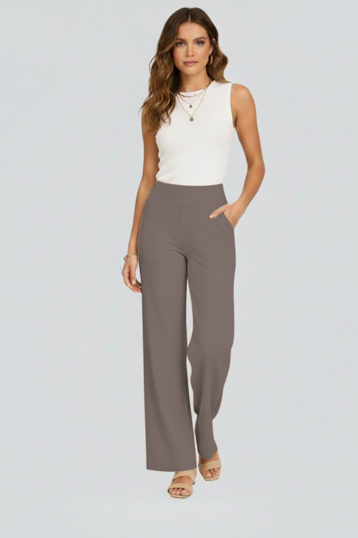Isolde | Damen Wide-Leg Hose mit hohem Bund