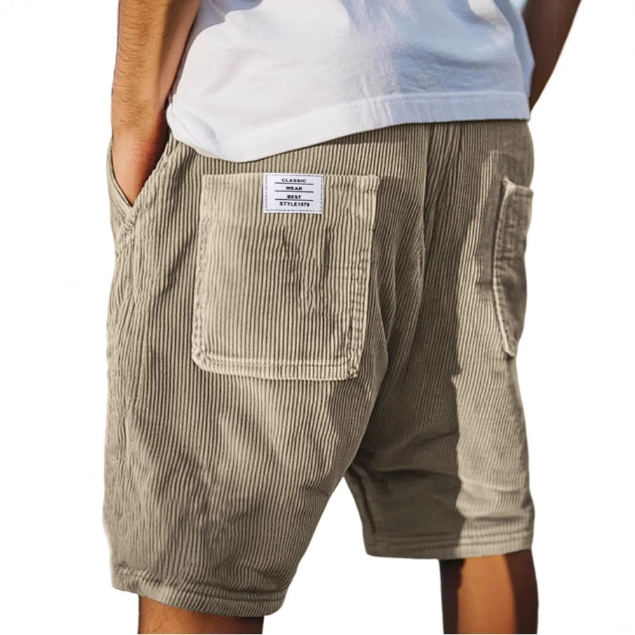 Jasper | Herren Cord Shorts mit elastischem Bund