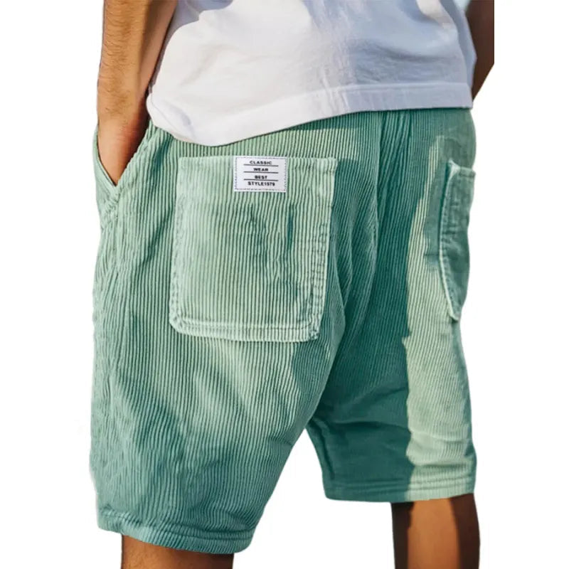 Jasper | Herren Cord Shorts mit elastischem Bund
