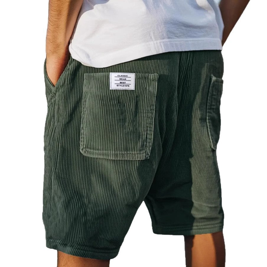 Jasper | Herren Cord Shorts mit elastischem Bund