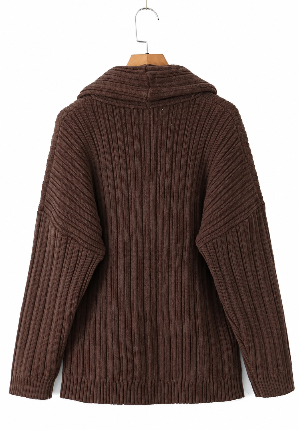 Damenpullover mit asymmetrischem Ausschnitt und freiliegender Schulter – Séverine