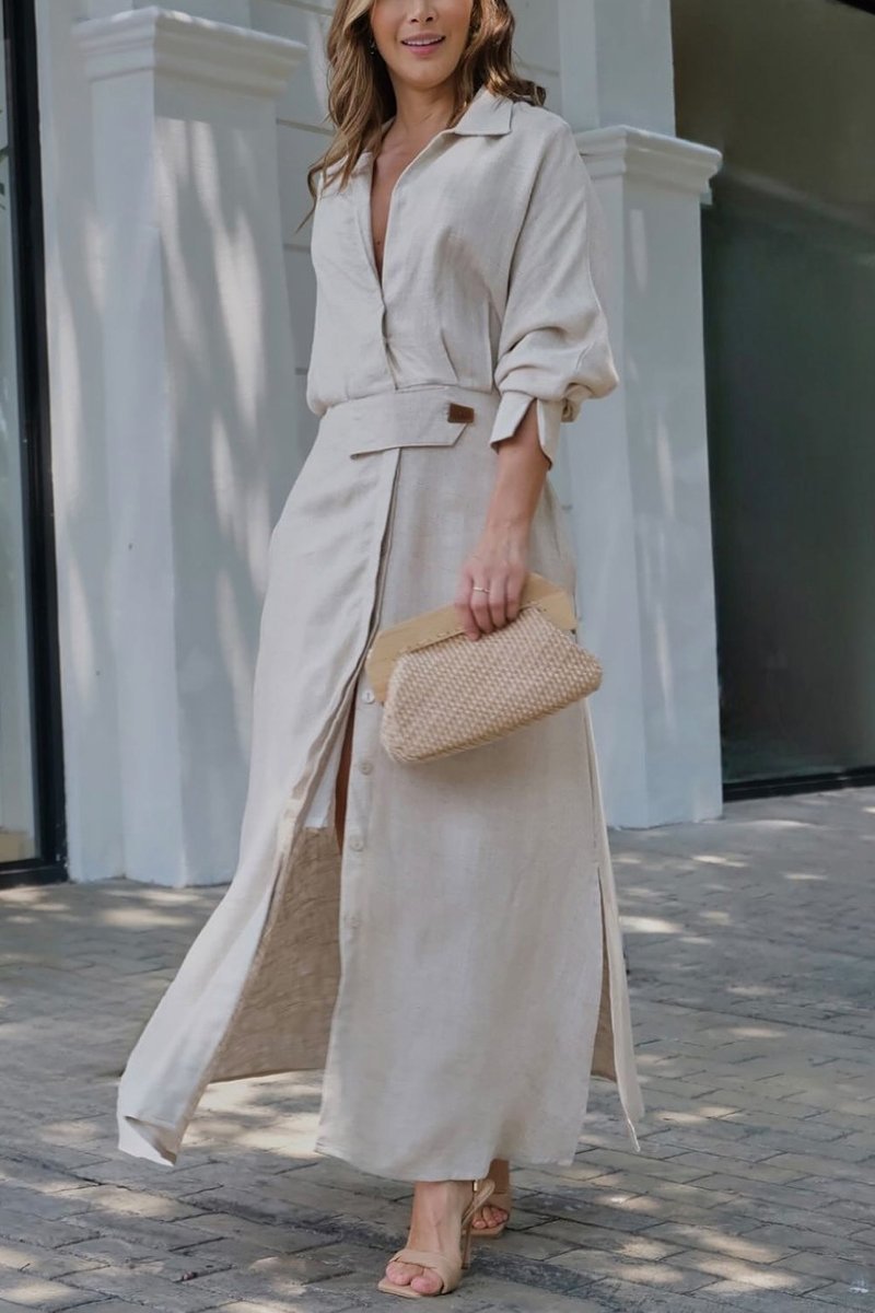 Arwen - Maxikleid mit V-Ausschnitt